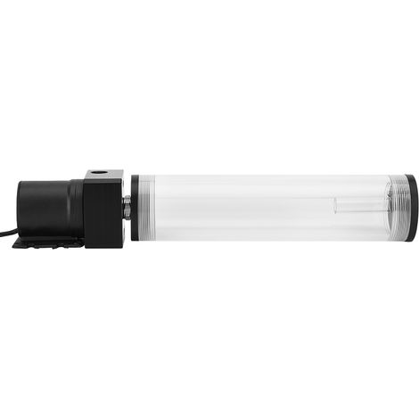 Réservoir cylindrique en acrylique pour refroidissement liquide d'ordinateur DIY, pompe 19 W, filetage G1/4, 210 mm (1/5)