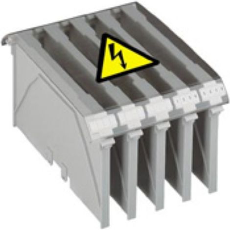 bloc viking 3 - capot de protection pour 4 blocs nus pas de 45 mm
