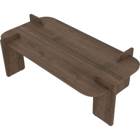 Couchtisch aus Holz "Lovge" 120 x 60 x 35 cm - Walnussholz