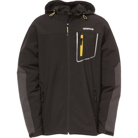 Caterpillar – Veste de travail softshell homme Capstone – Imperméable et respirante – Tissu Flexlight extensible – Poches zippées et capuche ajustable (1/5)