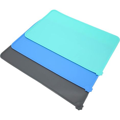 Napperon De Bol Pour Animaux De Compagnie, Tapis D'alimentation En Silicone Pour Chien Et Chat, Imperméable, Antidérapant, Lavable, Tapis (1/5)