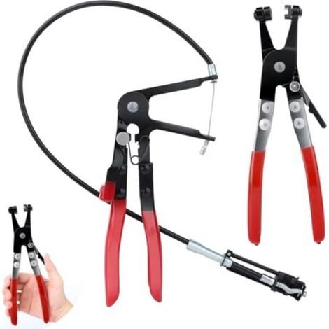 Pinze autoserranti per fascette stringitubo per riparazioni auto – Set di 2 pinze flessibili in acciaio inox con molla integrata