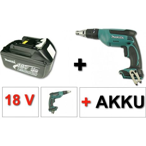 Makita BFS 451 18V Li-ion Akku-Schnellbauschrauber + 1x Makita Akku BL1830 B