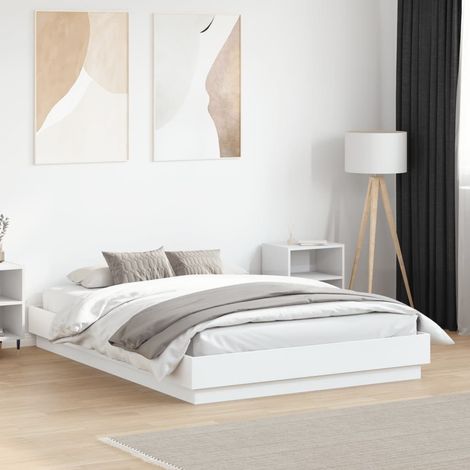 Cadre de lit sans matelas-Structure de lit blanc 135x190 cm 288562 (1/5)