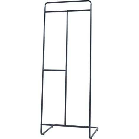 Appendiabiti attaccapanni appendiabiti armadio aperto acciaio 166 x 63 x 48 cm nero 030010300