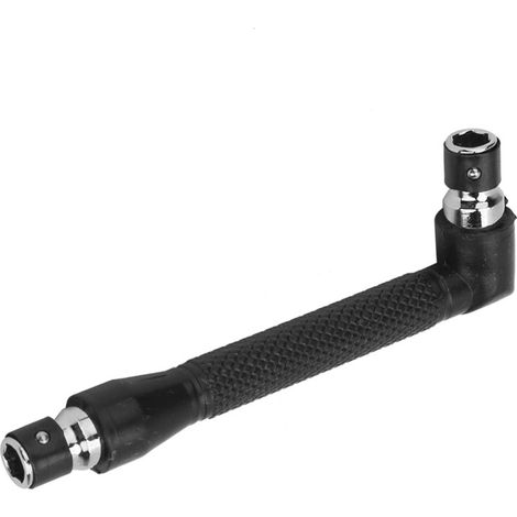 Outil de clé à douille à double tête en L en acier galvanisé 1/4 Mini (1/5)