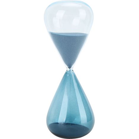 Sablier en verre forme cône innovant décoration table maison cadeau anniversaire unique (1/5)