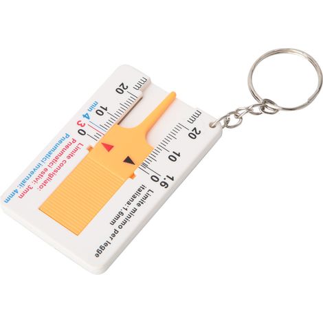 Jauge de profondeur de pneu en plastique de haute précision (0–20 mm) (1/5)