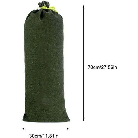 Lot de 10 sacs de sable en toile pour barrière anti-inondation, conception améliorée, couleurs inaltérables, pour le drainage des garages, magasins, écoles, gares, bâtiments, usines, entrepôts, 3070 c