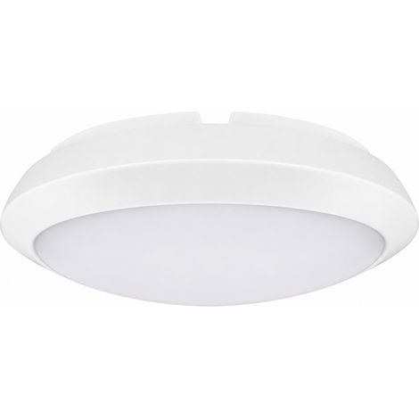 PLAFONIERA OVALE CON PORTALAMPADA E27 PARETE/SOFFITTO SONJA OVAL- - 1xE27 max 20w - ø mm.290x200x100 - colore bianco - 1 pezzi AIRAM