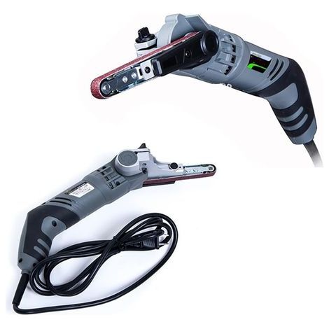 Hand - hält den YL-330 Typ 6-Gang-Bandschleifer, eine kleine, tragbare Metallschleif- und Poliermaschine für Anfänger (1/5)