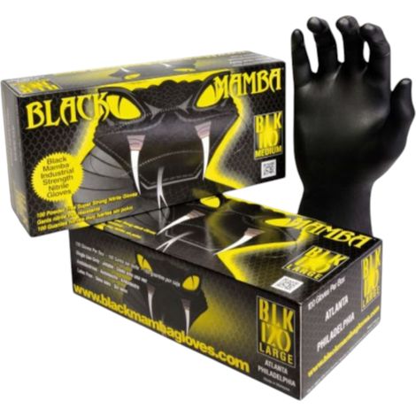 cbm Black Mamba Nitrilhandschuhe Schwarz Größe 9 100 Stück