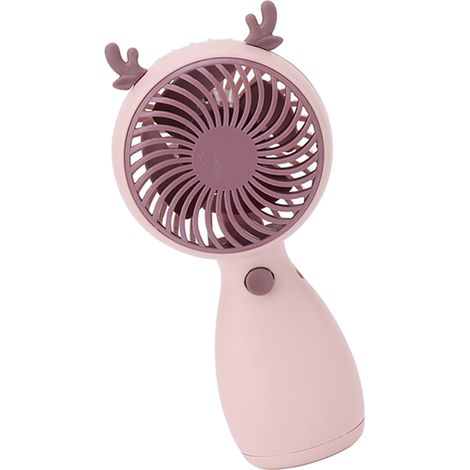 Mini ventilateur portable rose 3,7 V 250 mAh, silencieux, pour enfants, femmes et hommes. (1/5)