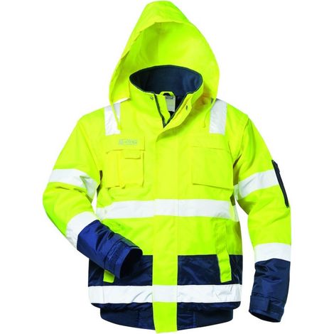 SAFESTYLE Warnpilotenjacke Axel,Gr.2XL,gelb/blau (1/5)