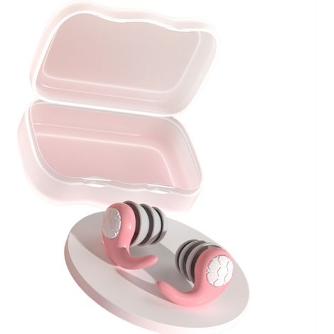 Bouchons d'oreille en silicone anti-bruit - Réutilisables, confortables, parfaits pour dormir, étudier et voyager (1/3)