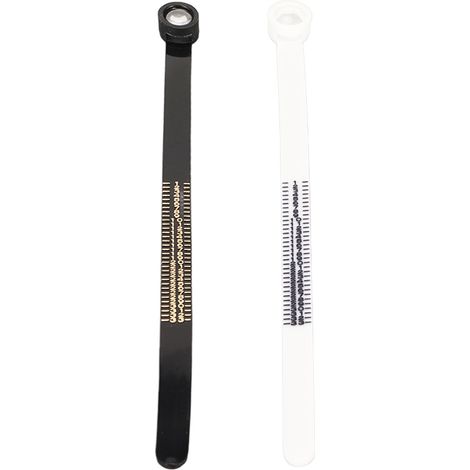 2 pièces Jauge de Taille de Doigt Réutilisable avec Loupe, Outil de Mesure pour Bijoux de Taille 1 à 33 JP (1/5)