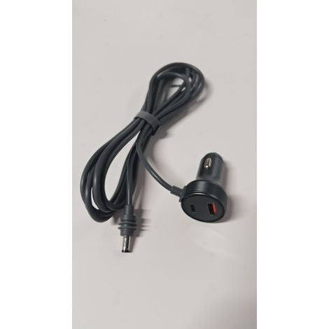 Starlink MI3M Car Charger Cable to DC Waterproof Power Cable, Mini Digital Display Aluminum Alloy Car Charger - Gray (1/3)
