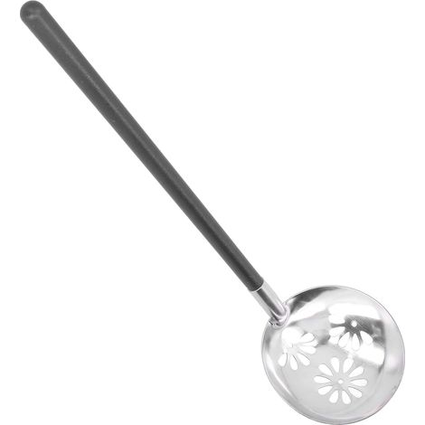 Cuillère ronde en acier inoxydable de 26 cm, louche pour plats chauds, vaisselle pour la maison, la cuisine, les restaurants et les hôtels, passoire (1/5)