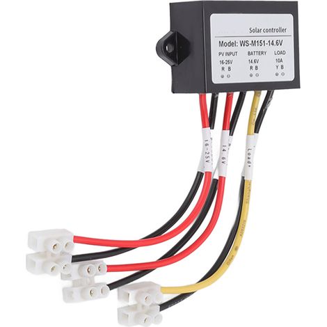 150-W-10-A-12-V-Solarladeregler für Blei-Säure-, Lithium- und LiFePO4-Akkus, Nachtausgang mit Lichtsensor, Modell WS-M151, 14,6 V (1/5)