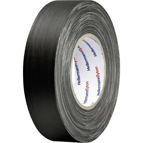Hellermann Tyton HTAPE-TEX-50x50 Ruban adhésif noir 50mm x 50m (1/2)