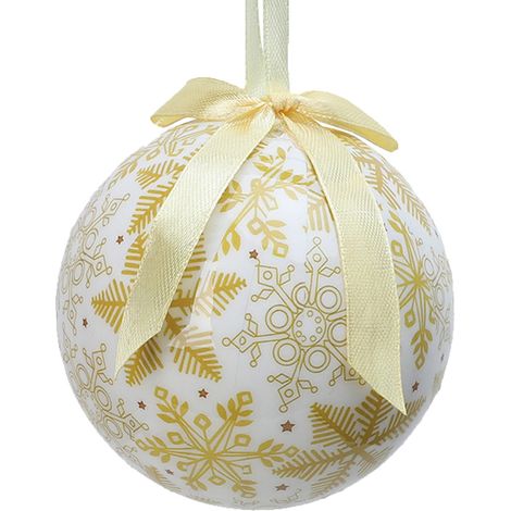 Boule De Décoration De Noël - 7,2 Cm - Avec Nœud Papillon - Pour Arbre De Noël Et Intérieur - Lot De 1 (1/5)