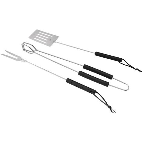 SET BARBECUE EL GAUCHO 3 PEZZI GRILL7 PINZA FORCHETTONE SPATOLA (1/2)