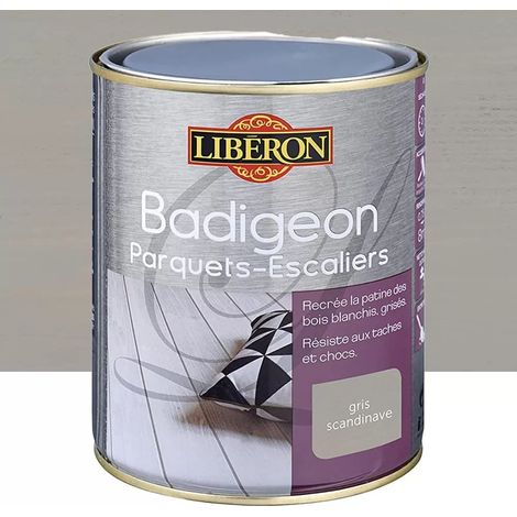Badigeon Parquets-Escaliers LIBÉRON Gris scandinave 0,75 L (1/2)