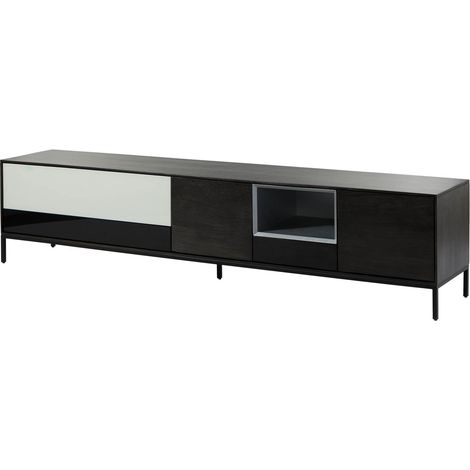CHICAGO 203 Mobile Tv in legno di mango - oliato / antracite 240x45x55