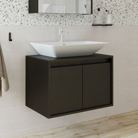 Roomart ATLANTIC-65 Bad-Set 2-tlg 65 cm breit, Schwarz-Eiche (1/5)