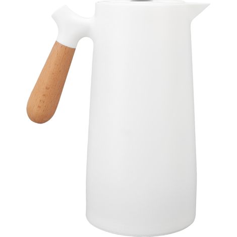 Cafetière grande capacité 1 L avec poignée en bois amovible, mesure intelligente de la température et isolation thermique. (1/5)