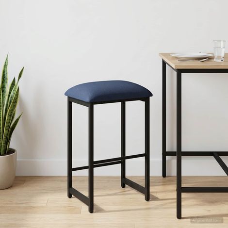 vidaXL Tabouret de bar Bleu 40 x 32 x 64 cm Bois d'ingénierie (1/5)