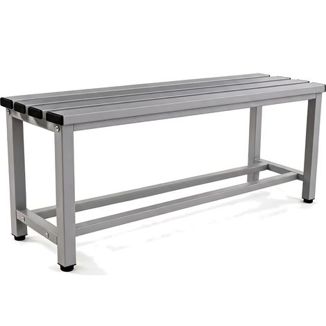 Twinthink Banco Vestuario Metálico Para Gimnasio y Escuelas (Gris)
