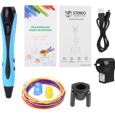 Stylo 3D Impression ABS PLA, Kit Débutant Modélisation Créative 110-250V (11) (1/5)