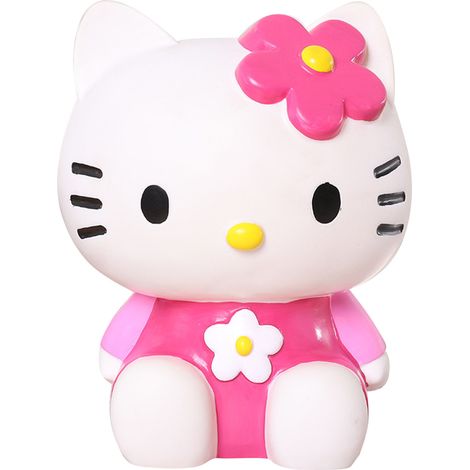 Tirelire en émail Chat mignon rose rouge décoratif solide idéal pour économiser les pièces de monnaie facilement