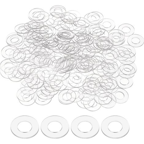 150 Pièces Rondelles Plates PVC M8 8mm Alésage Joint D'Étanchéité (1/5)