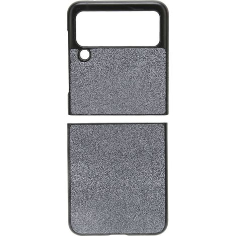 Stoßfeste Schutzhülle für Galaxy Z Flip 3, glänzend schwarze, faltbare Hülle mit Glitzereffekt (1/5)