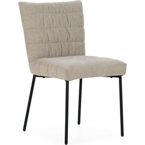 Pack de 4 sillas md-Soledad tapizado textil beige, 86cm(alto) 48cm(ancho) 59.5cm(largo) (1/5)