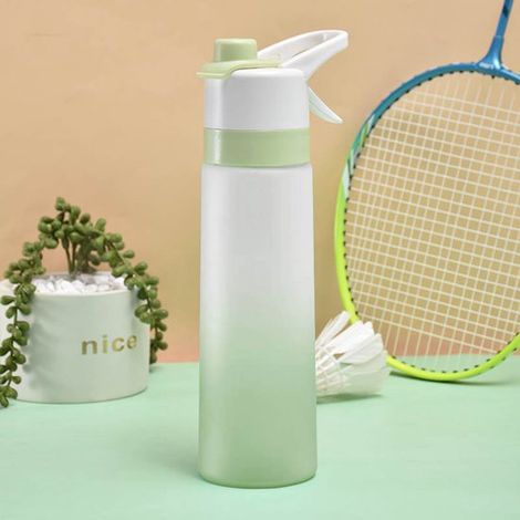 Großvolumige Sprühflasche, Trinkbecher für Outdoor Sportarten wie Fitness, Gym und Outdoor Aktivitäten, Grün (1/5)