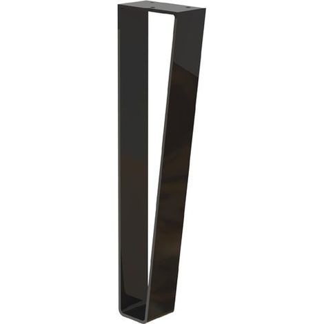 Pata de mueble Cime Flat negra, 4 mm de grosor x 5 cm de ancho x 40 cm de alto CIME (1/5)