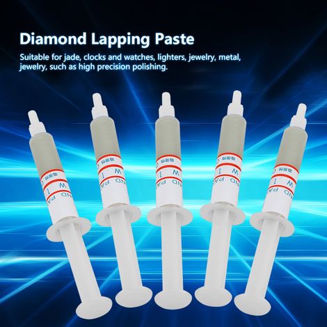Pâte à polir diamantée 5 pièces tube aiguille grain 8000 abrasif rodage affûtage W1.0 (1/5)