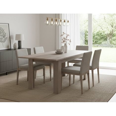 Tavolo Allungabile - 12 Posti Allungabile, Marrone Rovere, -, 210x90x75h cm Tulcan
