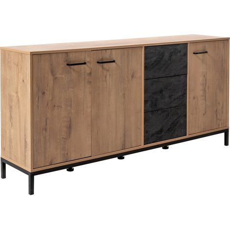 MUEBLES PITARCH Aparador Paris Roble Gold/Imitación mármol - ref: 14136-AP (1/5)