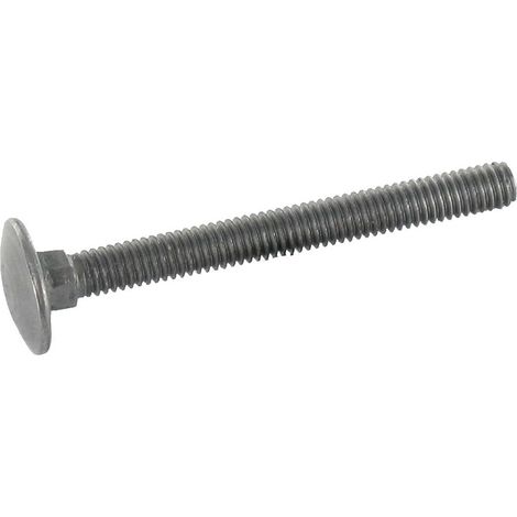 TRCC JAPY tête ronde collet carré M8X80 Filetage total Acier brut-10 pièces