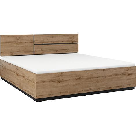 Letto matrimoniale con base Lilia marrone 180x200cm