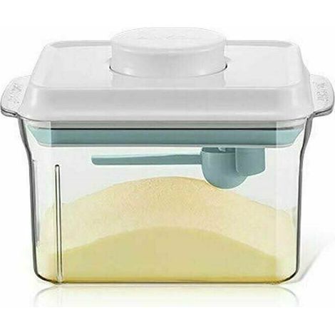 Stockage de lait en poudre, Boîte de lait en poudre, distributeur de lait en poudre avec grattoir et cuillère, Boîte de rangement pour aliments pour bébés pour céréales(1L)-Fei Yu (1/5)