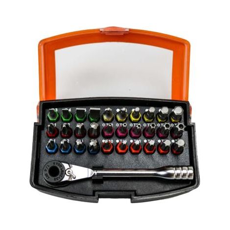 Coffret mini clé à cliquet, 30 embouts (1/5)