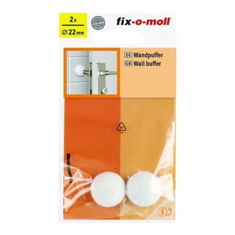 Fix-o-moll Wandabdeckkappe Adhes.o22mmweiß2 - Fix-o-moll