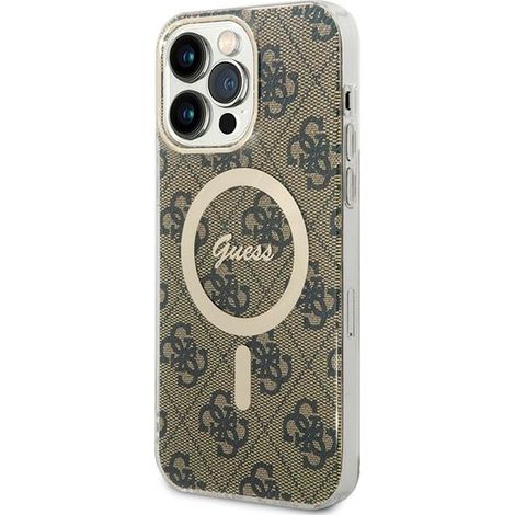 Guess GUHMP15XH4STW iPhone 15 Pro Max 6.7" custodia rigida marrone IML 4G MagSafe (1/5)