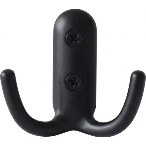 APPENDIABITO 2 GANCI pz 1 - nero  - Blister Koncreto