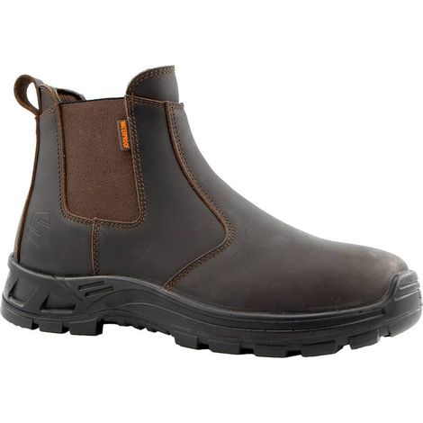 Boots de travail avec zip SOLDEN Solidur - Couleur Marron - Pointure chaussures 42